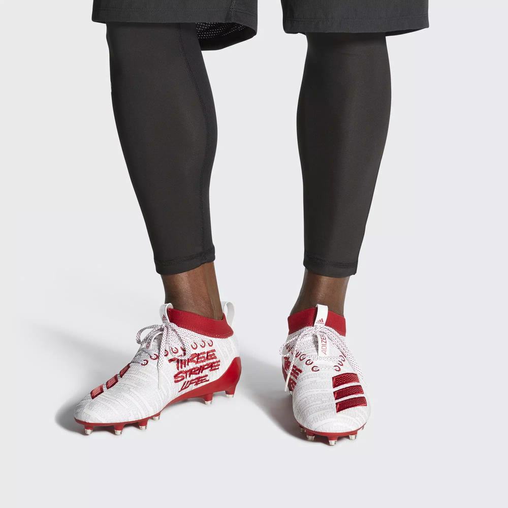 Adidas Adizero 8.0 Tacos de Futbol Blancos Para Hombre (MX-80865)